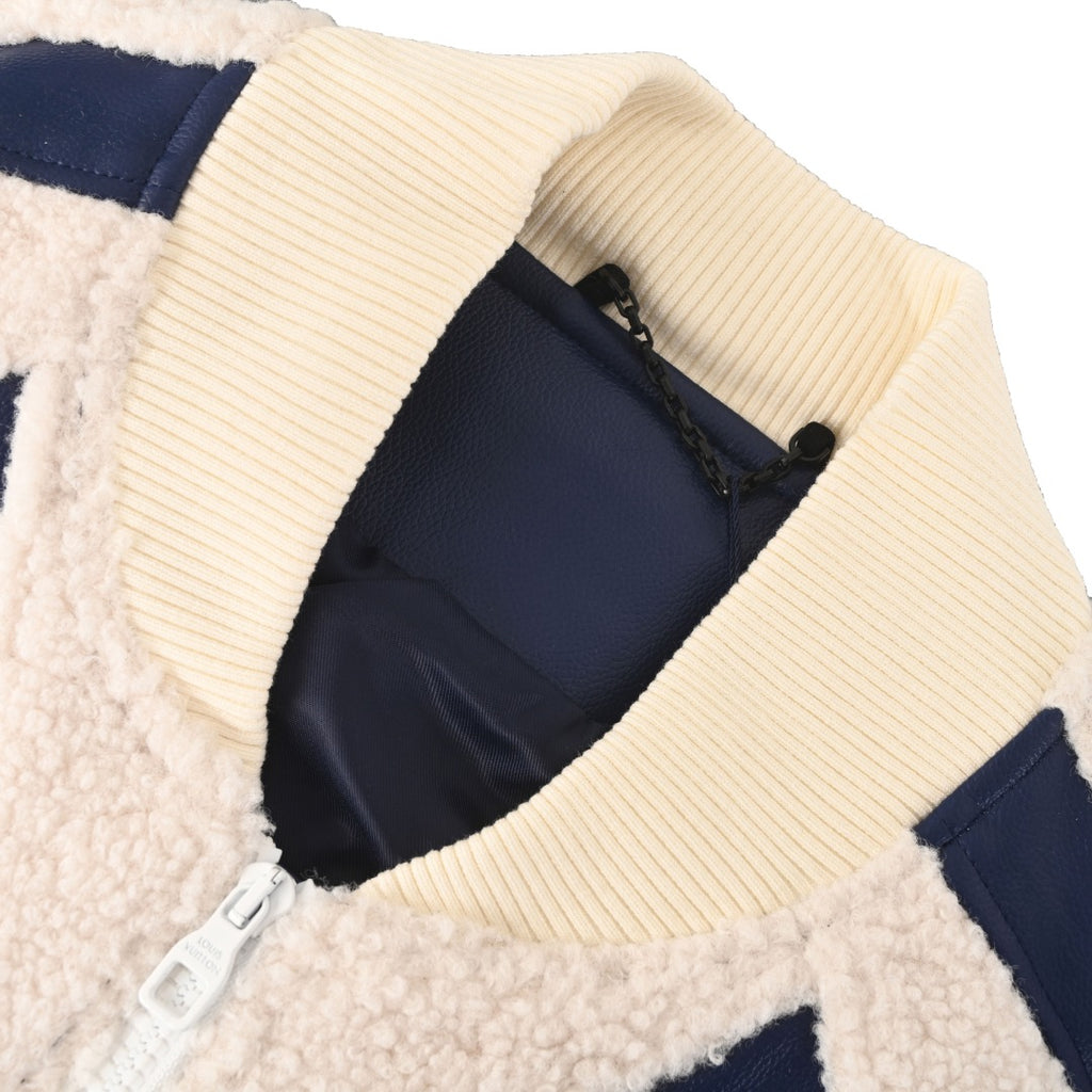 Sherpa-Panel Varsity Jacket product detail view 4