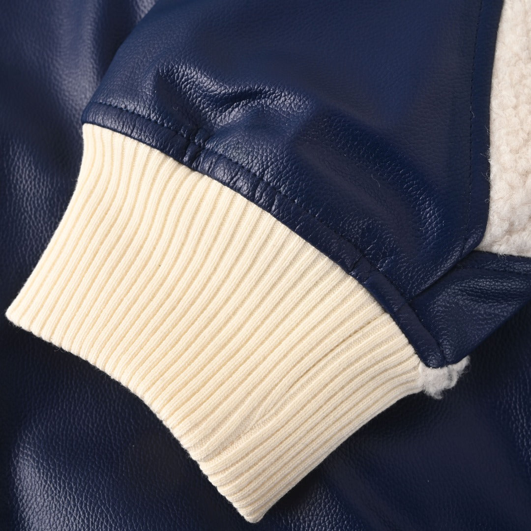 Sherpa-Panel Varsity Jacket product detail view 7