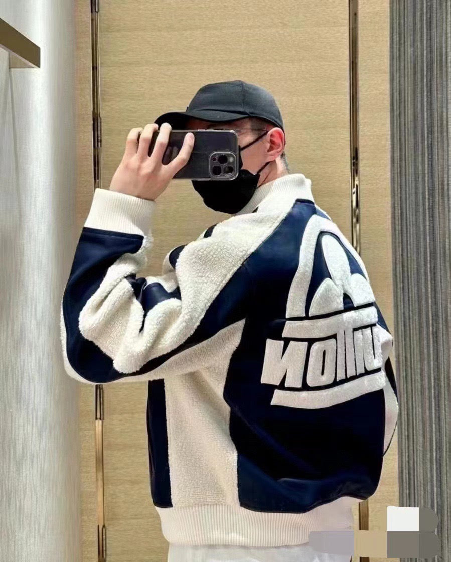 Sherpa-Panel Varsity Jacket product detail view 9