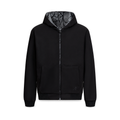 Reversible Jacquard Wool Hoodie front product view on white background