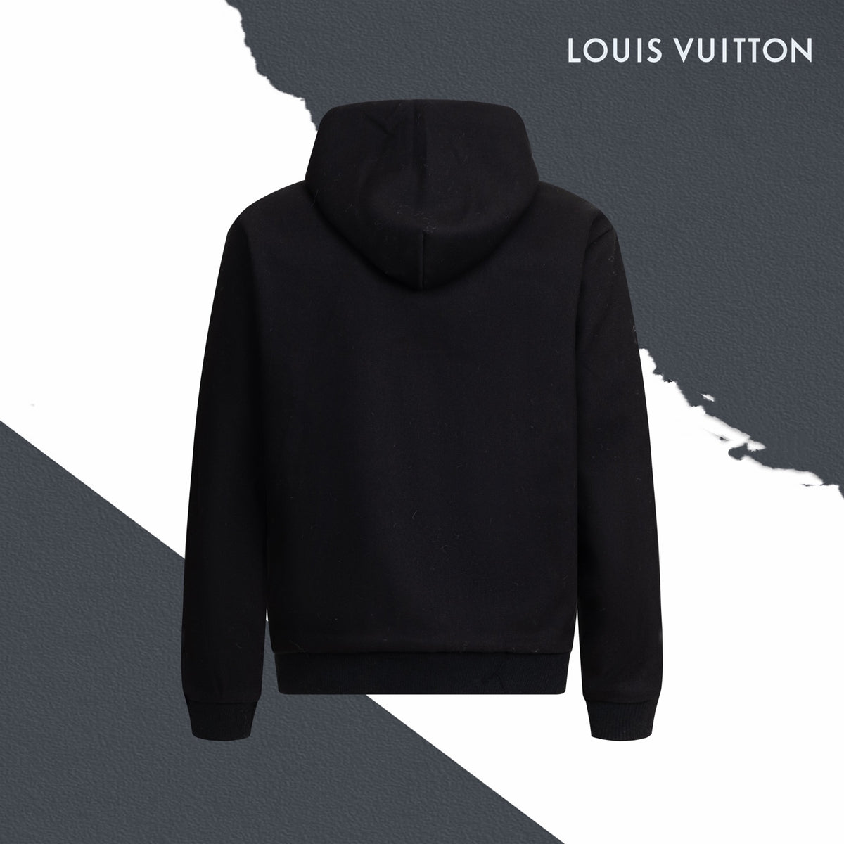 Reversible Jacquard Wool Hoodie product detail view 2