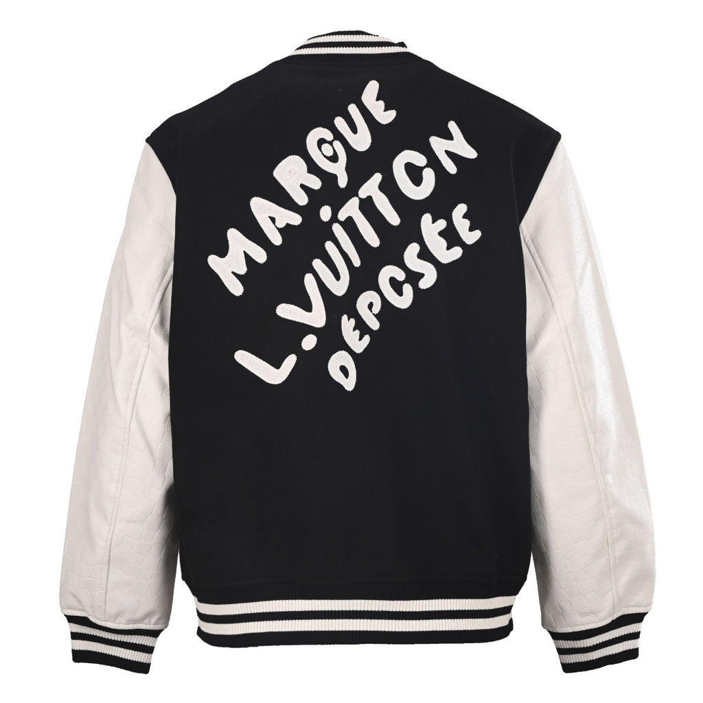 Pearl-Embroidered Varsity Jacket product detail view 3