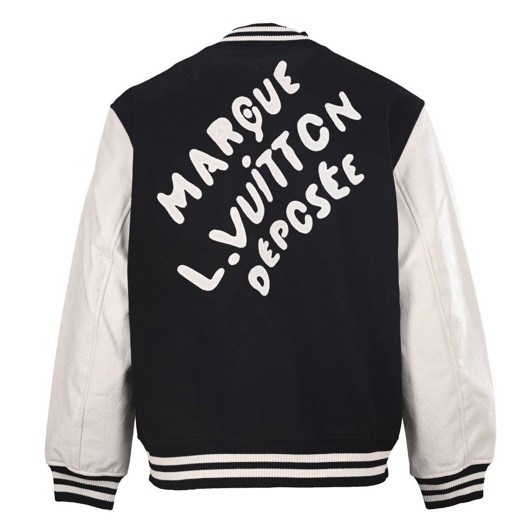Pearl-Embroidered Varsity Jacket product detail view 3