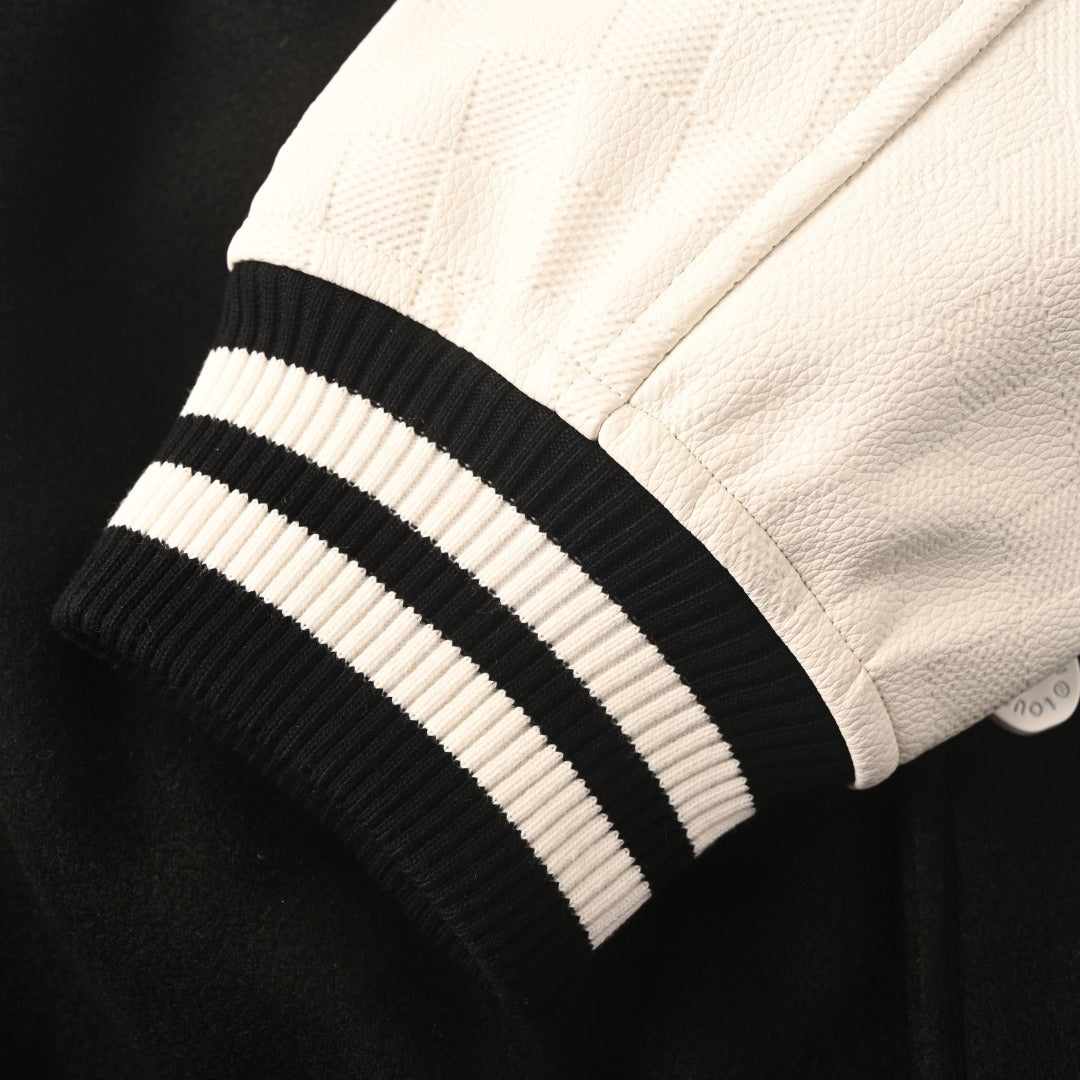 Pearl-Embroidered Varsity Jacket product detail view 7