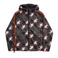Pink Horse Digital Hooded Windbreaker front product view on white background