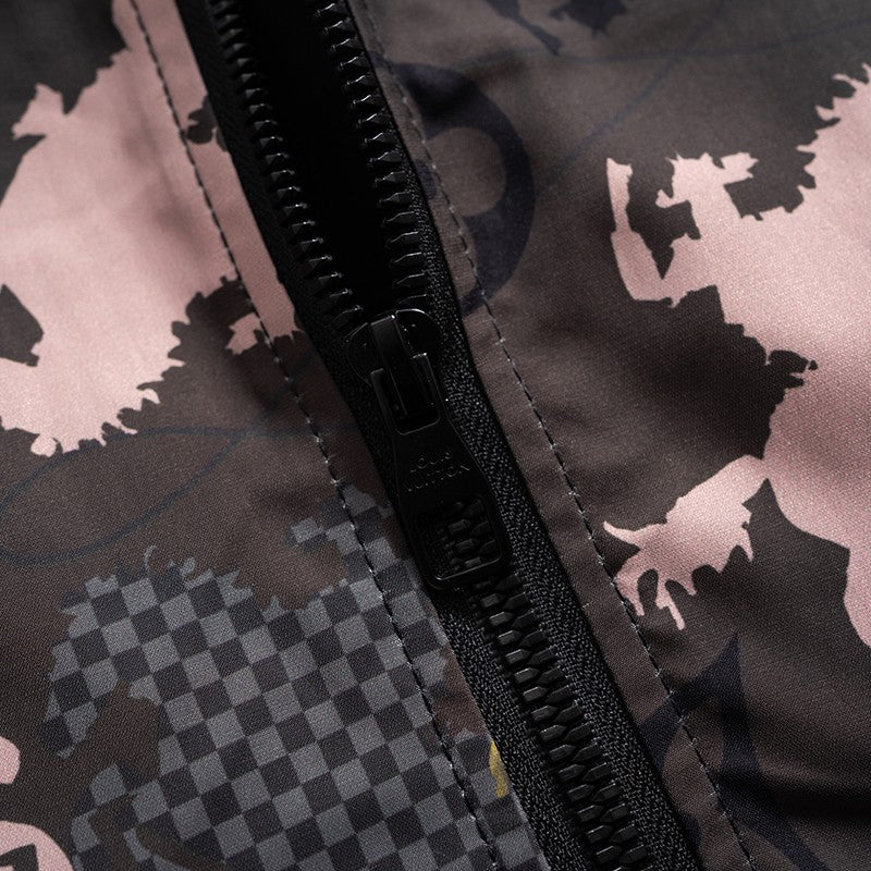 Pink Horse Digital Hooded Windbreaker product detail view 6