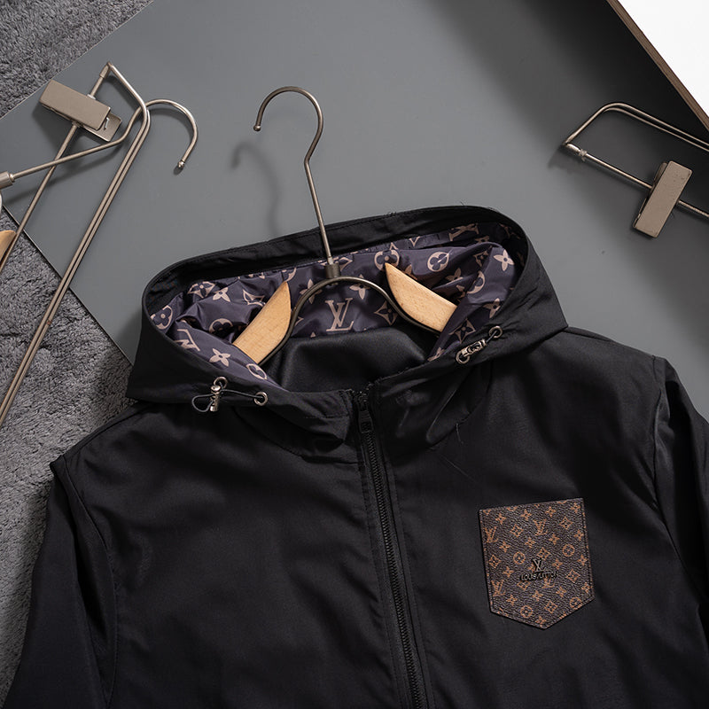 Monogram Pocket Hooded Windbreaker product detail view 3