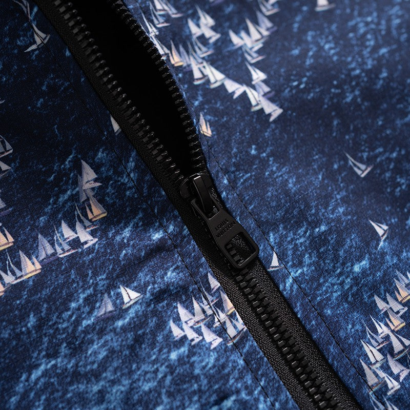 Blue Monogram Hooded Windbreaker product detail view 5