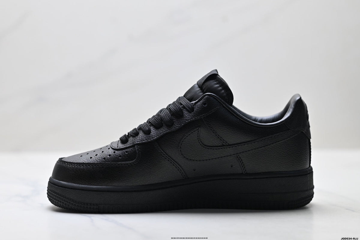 Nike Air Force 1 Low Black Outline Graphic Unisex Sneakers Style 20 detail view 4