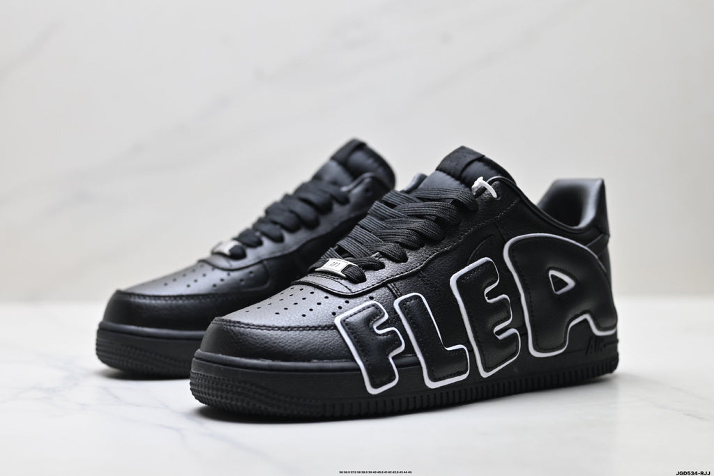 Nike Air Force 1 Low Black Outline Graphic Unisex Sneakers Style 20 detail view 5