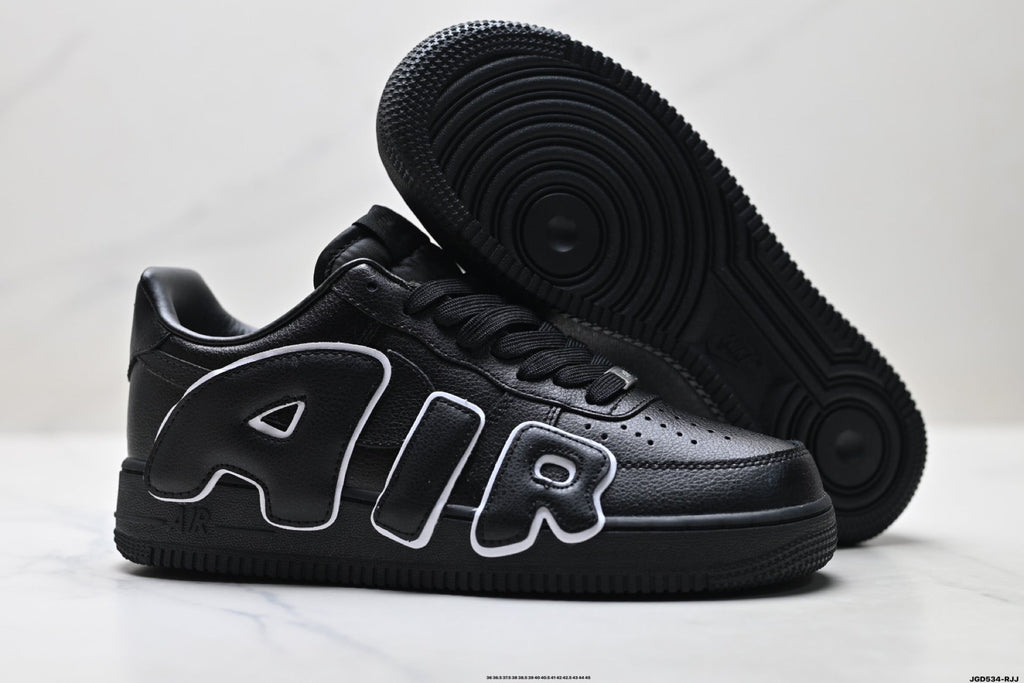 Nike Air Force 1 Low Black Outline Graphic Unisex Sneakers Style 20 detail view 6