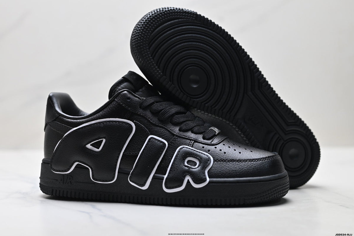 Nike Air Force 1 Low Black Outline Graphic Unisex Sneakers Style 20 detail view 6