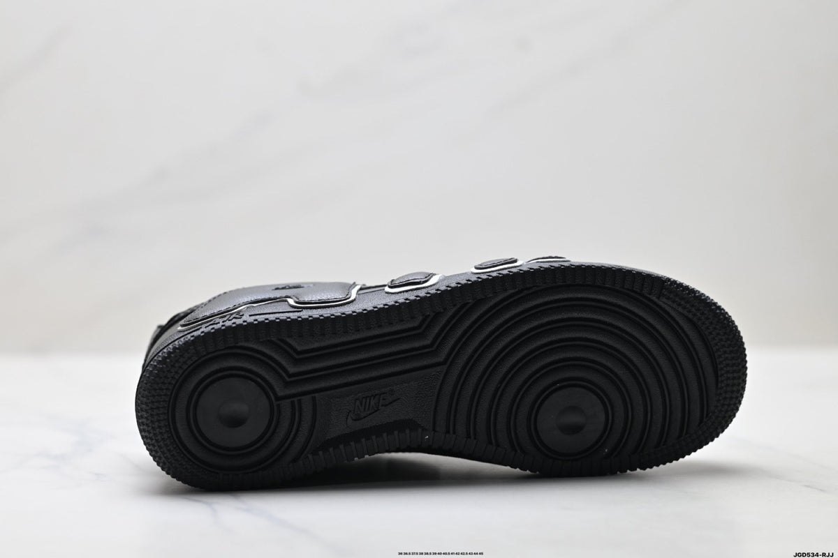 Nike Air Force 1 Low Black Outline Graphic Unisex Sneakers Style 20 detail view 9