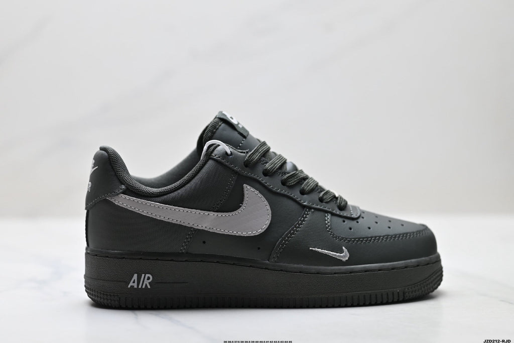 Nike Air Force 1 Low Charcoal Gray Unisex Sneakers Style 18 detail view 2