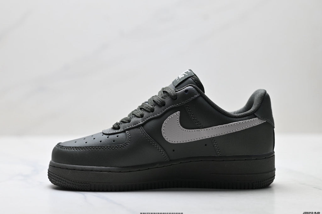 Nike Air Force 1 Low Charcoal Gray Unisex Sneakers Style 18 detail view 4