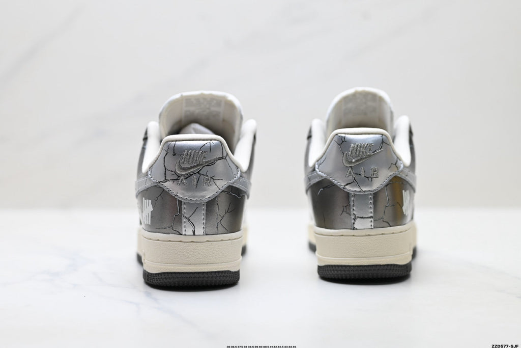Nike Air Force 1 Low Dark Gray Metallic Unisex Sneakers Style 14 detail view 7