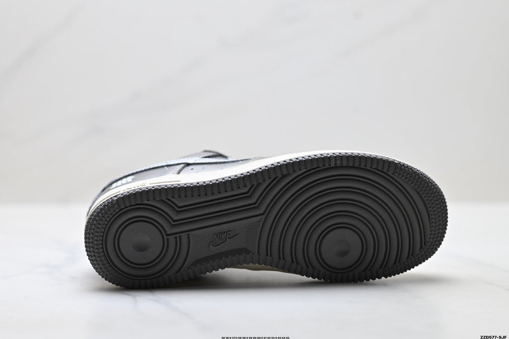 Nike Air Force 1 Low Dark Gray Metallic Unisex Sneakers Style 14 detail view 9