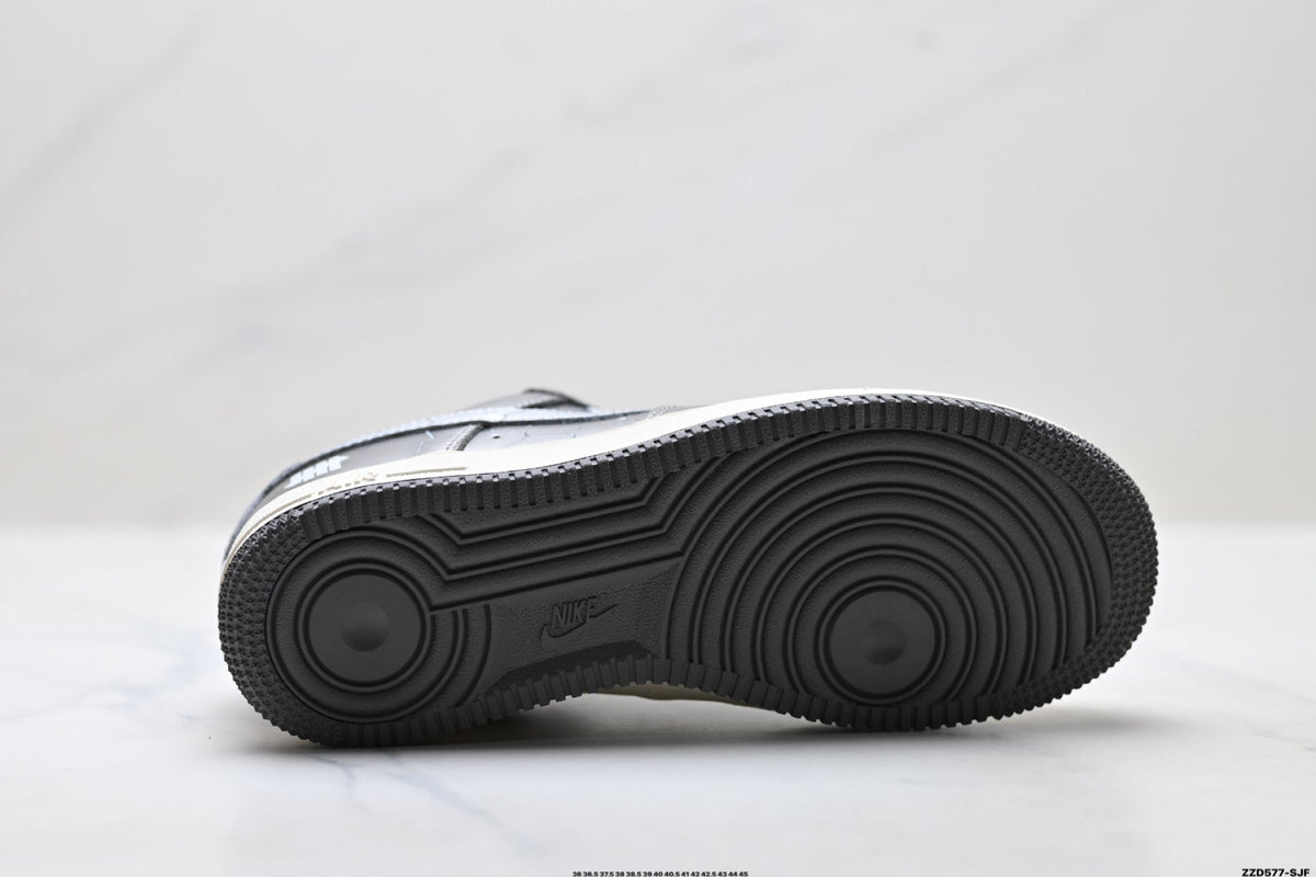 Nike Air Force 1 Low Dark Gray Metallic Unisex Sneakers Style 14 detail view 9