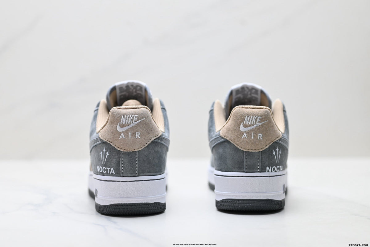 Nike Air Force 1 Low Gray Beige Unisex Sneakers Style 09 detail view 7