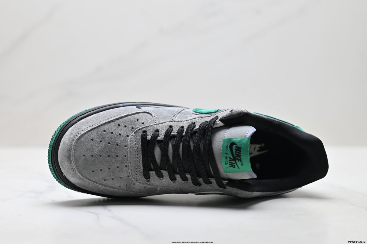 Nike Air Force 1 Low Gray Green Unisex Sneakers Style 13 detail view 3