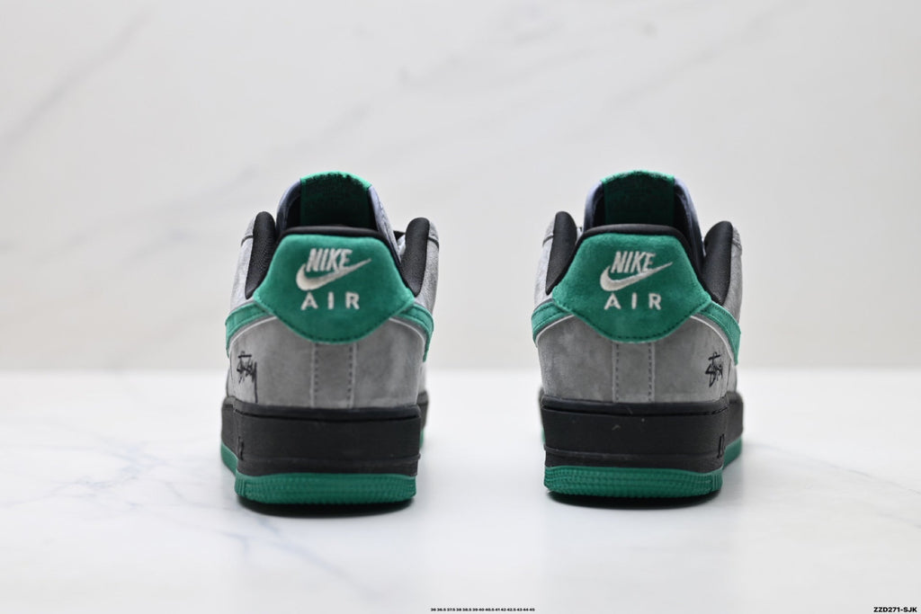 Nike Air Force 1 Low Gray Green Unisex Sneakers Style 13 detail view 7