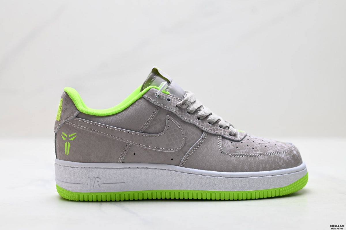 Nike Air Force 1 Low Gray Volt Unisex Sneakers Style 15 detail view 2