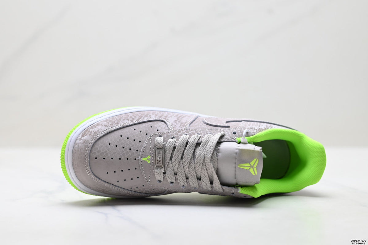 Nike Air Force 1 Low Gray Volt Unisex Sneakers Style 15 detail view 3