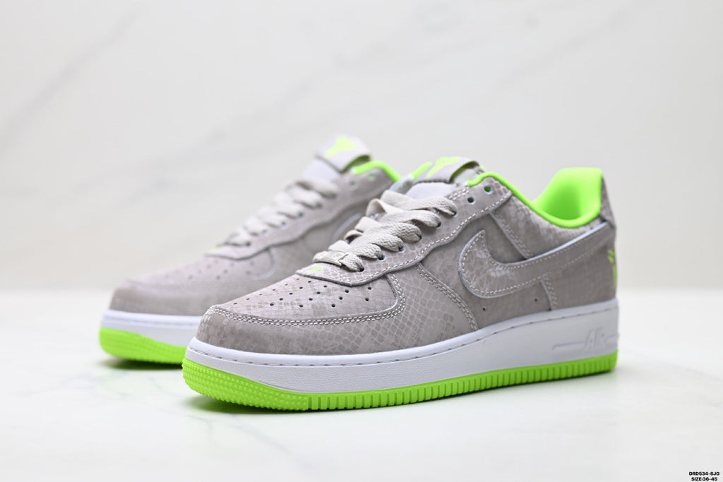 Nike Air Force 1 Low Gray Volt Unisex Sneakers Style 15 detail view 5