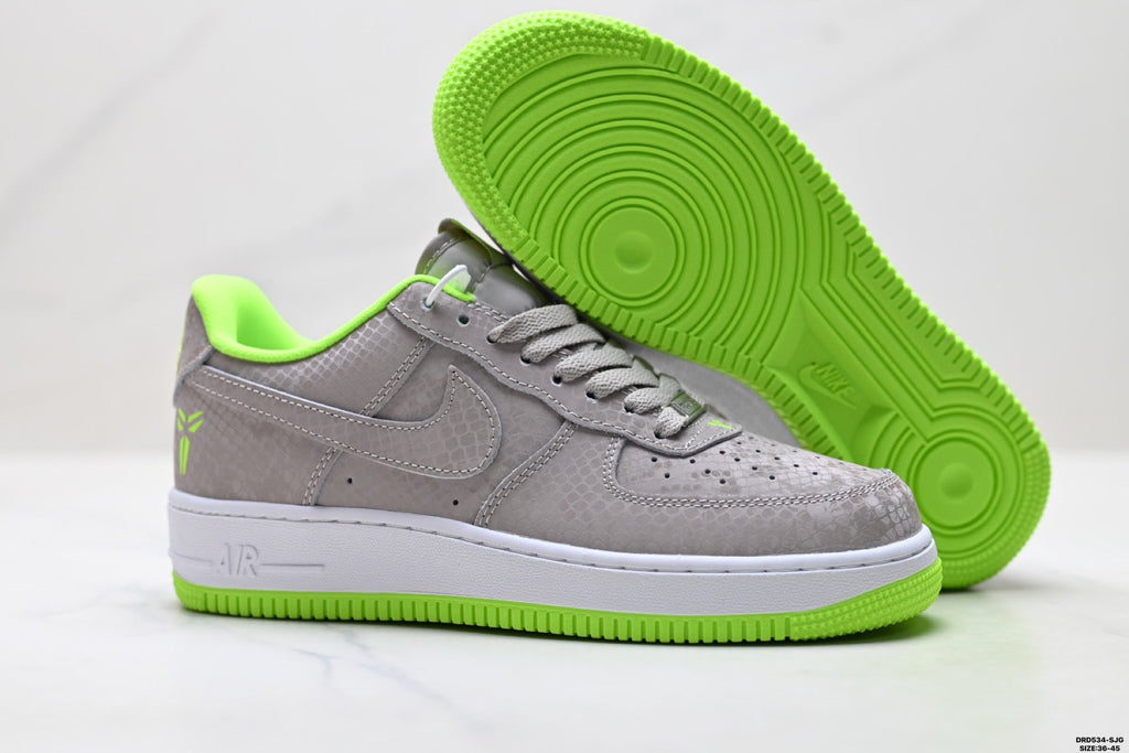 Nike Air Force 1 Low Gray Volt Unisex Sneakers Style 15 detail view 6