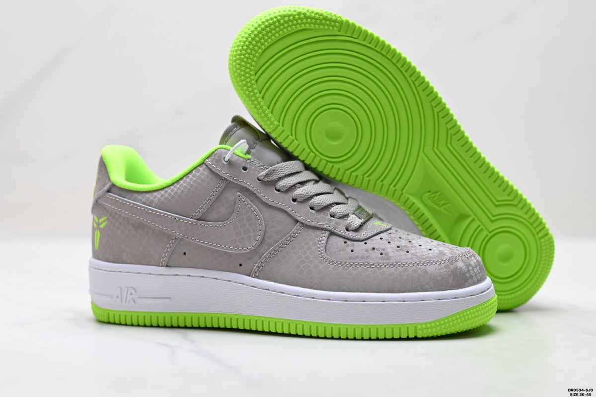 Nike Air Force 1 Low Gray Volt Unisex Sneakers Style 15 detail view 6