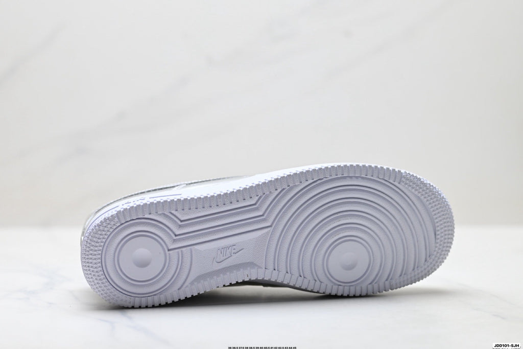Nike Air Force 1 Low Metallic Silver Unisex Sneakers Style 16 detail view 9