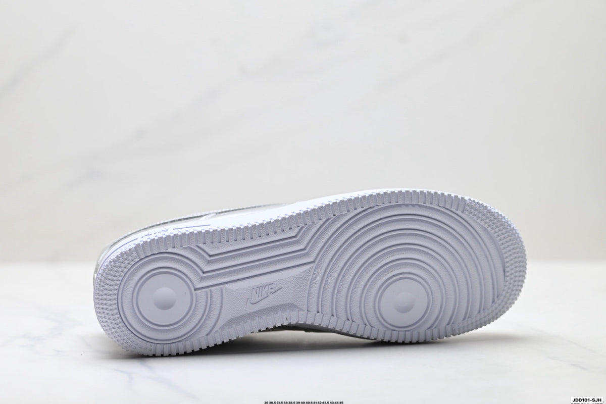 Nike Air Force 1 Low Metallic Silver Unisex Sneakers Style 16 detail view 9