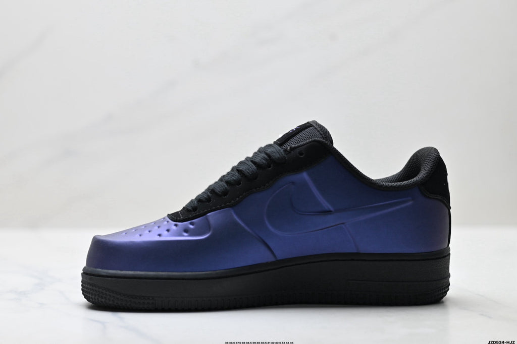 Nike Air Force 1 Low Purple Black Unisex Sneakers Style 17 detail view 4