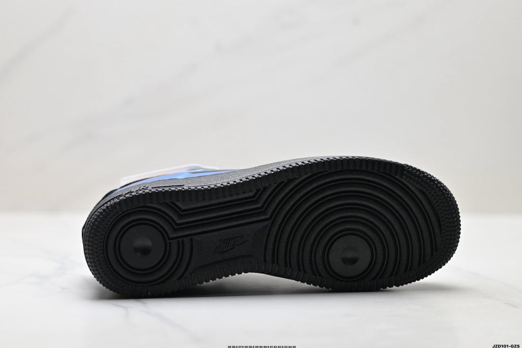 Nike Air Force 1 Low Royal Blue Black Unisex Sneakers Style 08 detail view 9