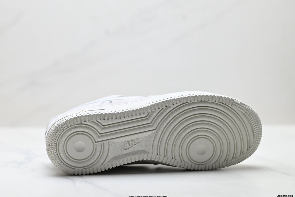 Nike Air Force 1 Low Triple White Unisex Sneakers Style 10 detail view 9