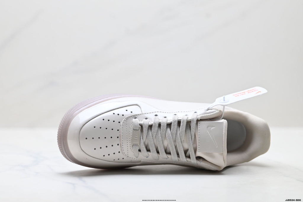 Nike Air Force 1 Low Triple White Unisex Sneakers Style 05 detail view 3