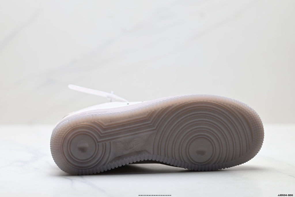 Nike Air Force 1 Low Triple White Unisex Sneakers Style 05 detail view 9