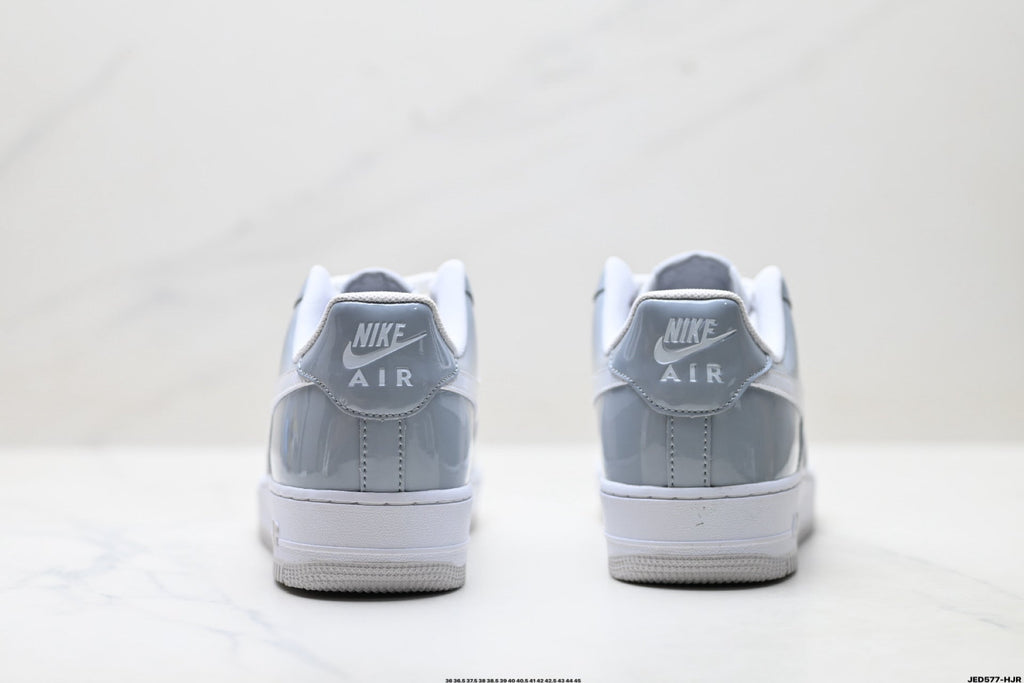 Nike Air Force 1 Low White Gray Unisex Sneakers Style 19 detail view 7