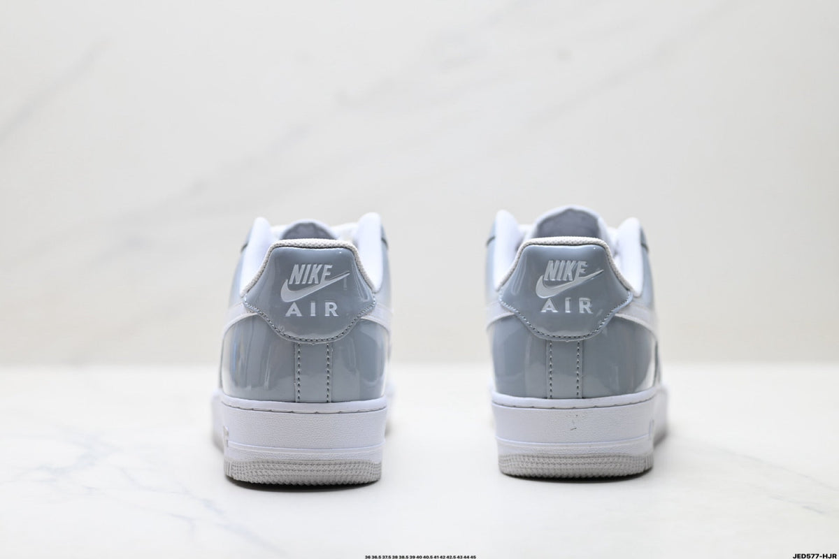 Nike Air Force 1 Low White Gray Unisex Sneakers Style 19 detail view 7