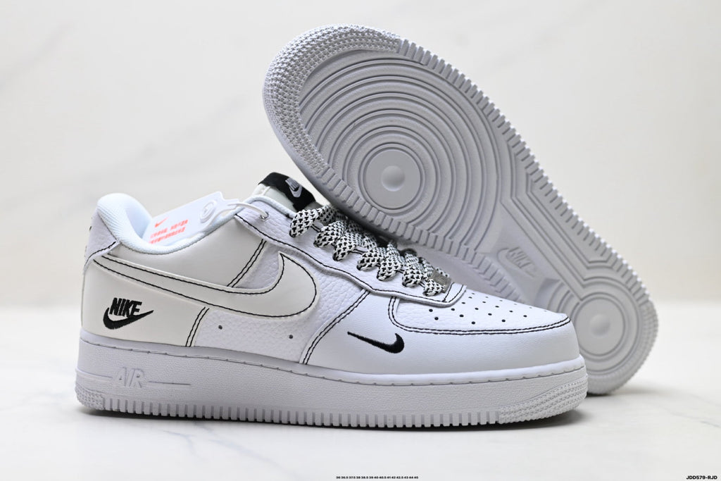 Nike Air Force 1 Low White Snake Print Unisex Sneakers Style 13 detail view 6
