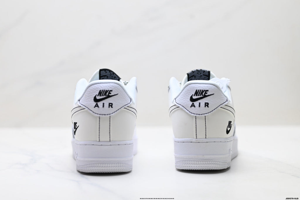 Nike Air Force 1 Low White Snake Print Unisex Sneakers Style 13 detail view 7
