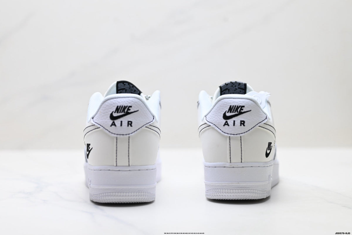 Nike Air Force 1 Low White Snake Print Unisex Sneakers Style 13 detail view 7