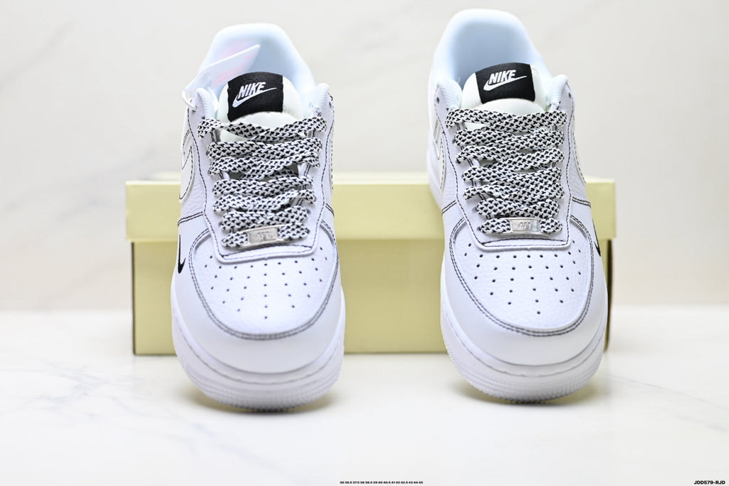 Nike Air Force 1 Low White Snake Print Unisex Sneakers Style 13 detail view 8