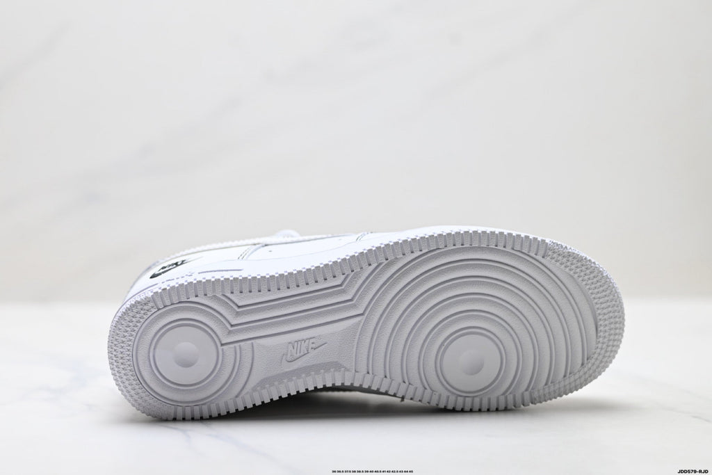 Nike Air Force 1 Low White Snake Print Unisex Sneakers Style 13 detail view 9