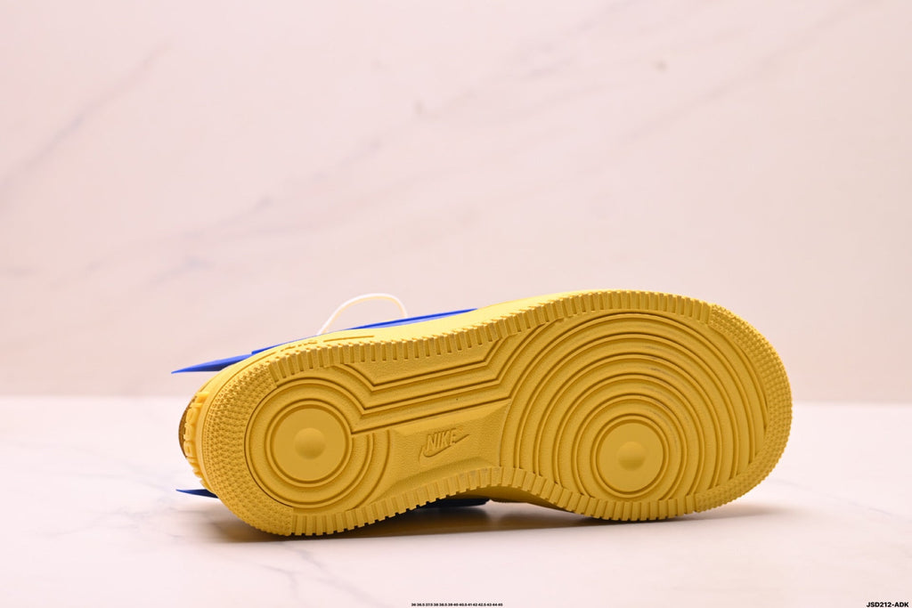 Nike Air Force 1 Low Yellow Royal Blue Unisex Sneakers Style 14 detail view 9