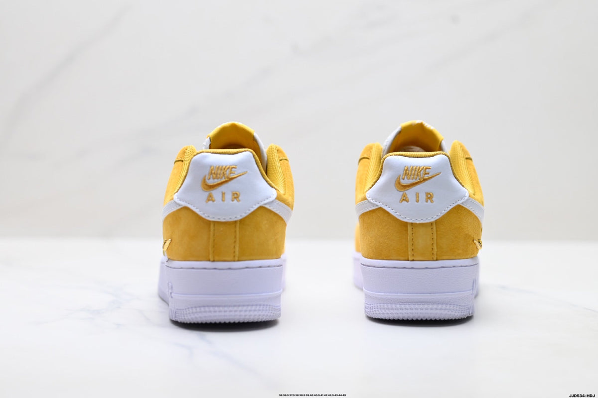 Nike Air Force 1 Low Yellow White Unisex Sneakers Style 10 detail view 7