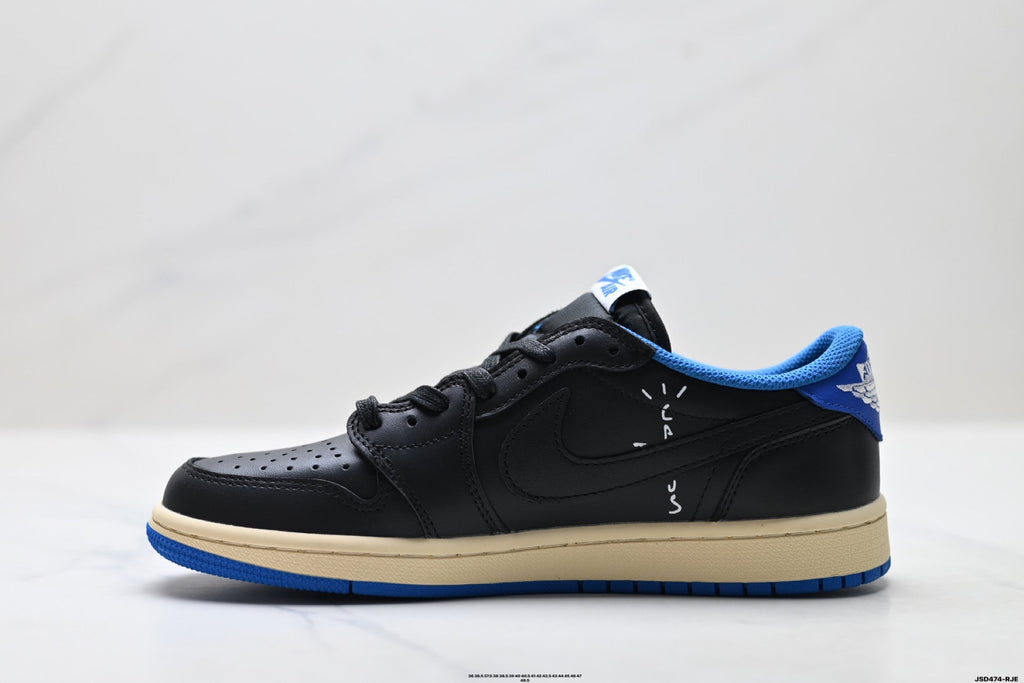 Nike Low-Top Sneakers Black Blue Beige Unisex Collaboration Edition Style 63 detail view 4