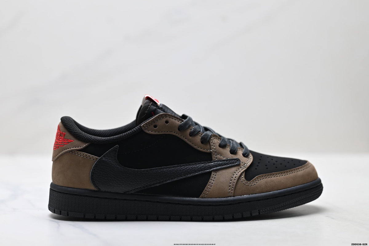 Nike Low-Top Sneakers Black Brown Unisex Style 30 detail view 2