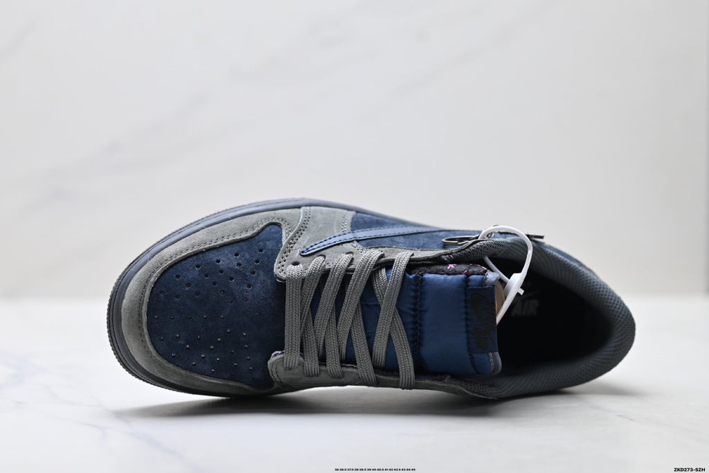 Nike Low-Top Sneakers Navy Gray Unisex Style 24 detail view 3