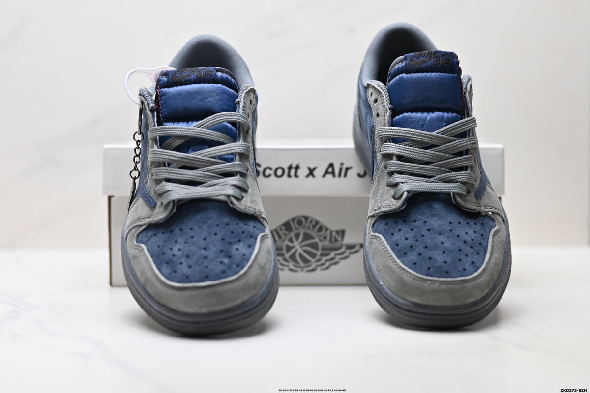 Nike Low-Top Sneakers Navy Gray Unisex Style 24 detail view 8